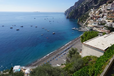 The concrete construction of the sea during the day
